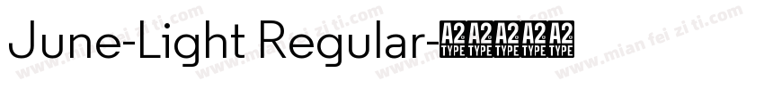 June-Light Regular字体转换